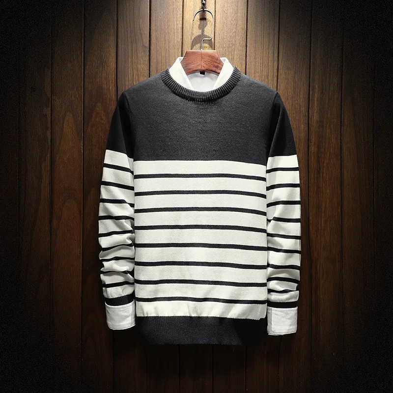 Свитер мужской зимний новинка 2017 осенняя брендовая одежда модный тренд