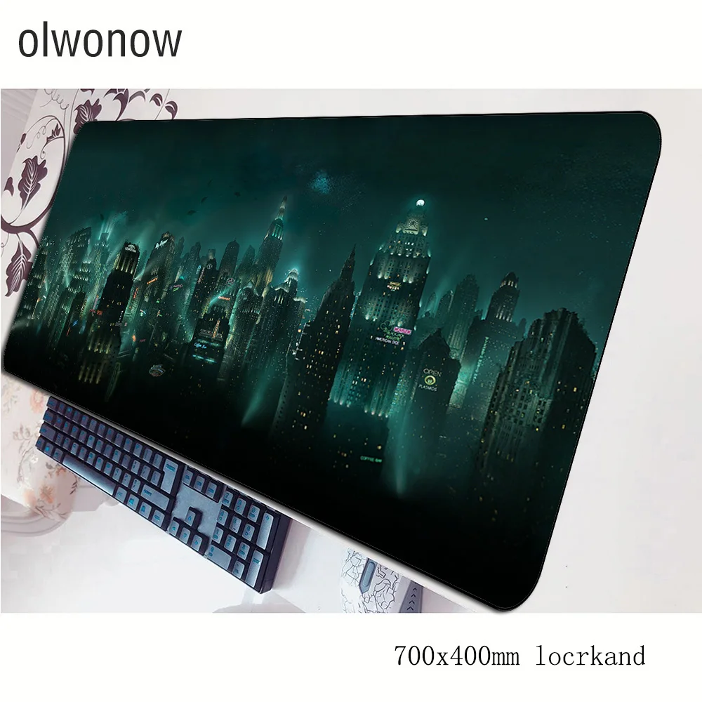 bioshock mousepad 700x400x3mm gaming mouse pad big gamer mat locked edge computer desk padmouse keyboard thick large play mats | Компьютеры