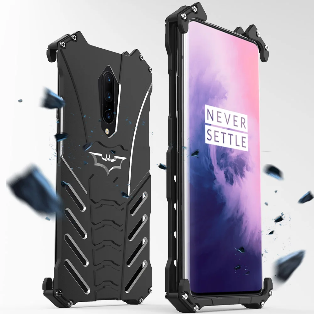 Чехол для OnePlus 7 Pro Роскошный Алюминиевый металлический чехол с Бэтменом Oneplus7