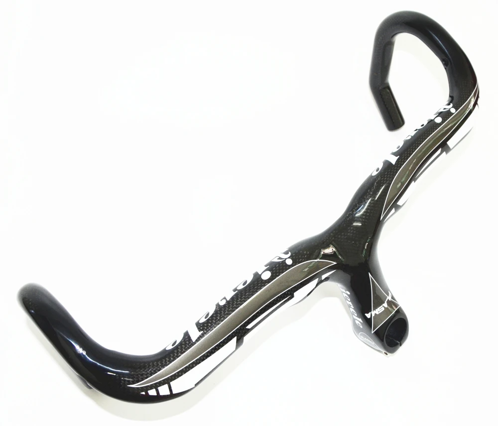 Pаспродажа Ievele полностью углеродное волокно дорожный велосипед Интегрированный руль с 28,6 мм стебель углеродный дорожный руль части велосипеда Интегр...