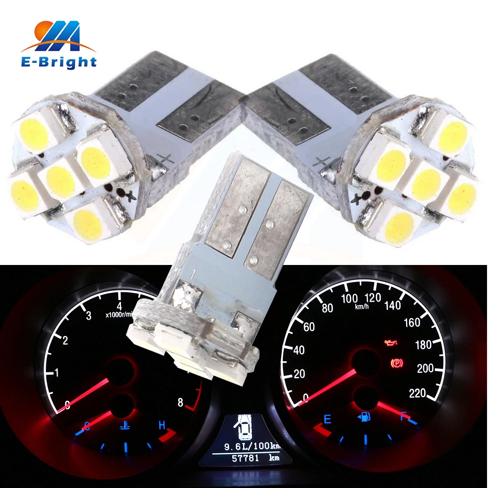 1000 шт./лот 12 В T10 PCB 3528 1210 5 SMD Светодиодная Автомобильная интерьерная габаритная