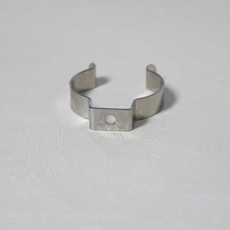 구매 500 개/몫 T12 U 클립 웨지 튜브 램프베이스 홀더 금속 표면 커버 LED 형광