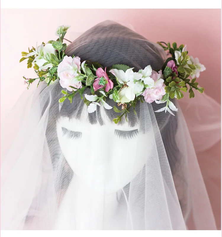 Корейский стиль сладкий лес Женская гирлянда ручной работы hooping невесты