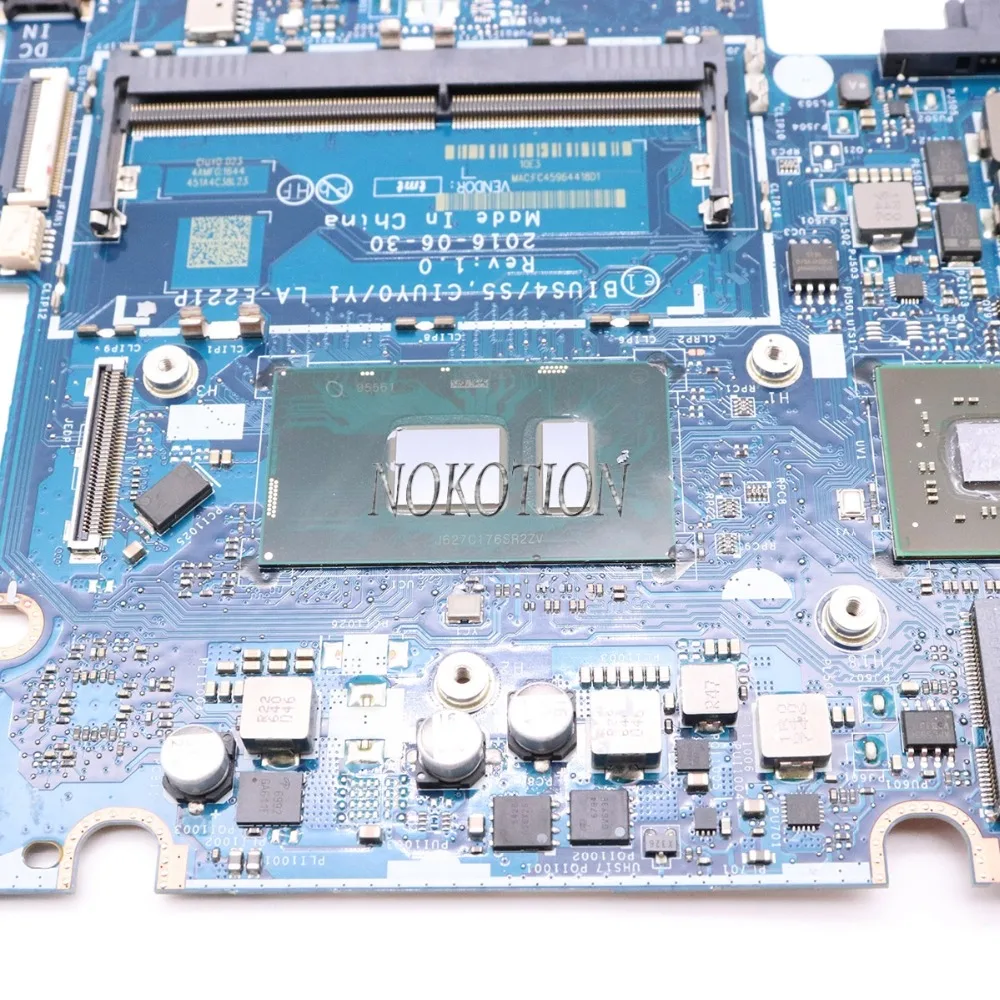 Материнская плата FRU 5B20M32788 BIUS4 S5 CIUY0 Y1 LA E221P материнская для ноутбука lenovo ideapad 510S 14IKB