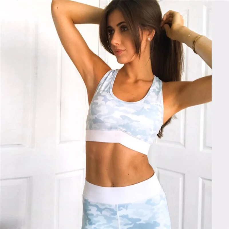 

Hot Camouflage Vest Shorts Sports Set Two-Piece Sexy Comfortable Sports Running Fitness Wear Yoga Set