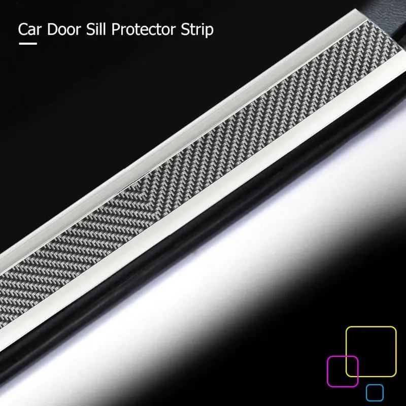 3.3ft углеродное волокно автомобиля двери Стайлинг наклейка Подоконник Накладка