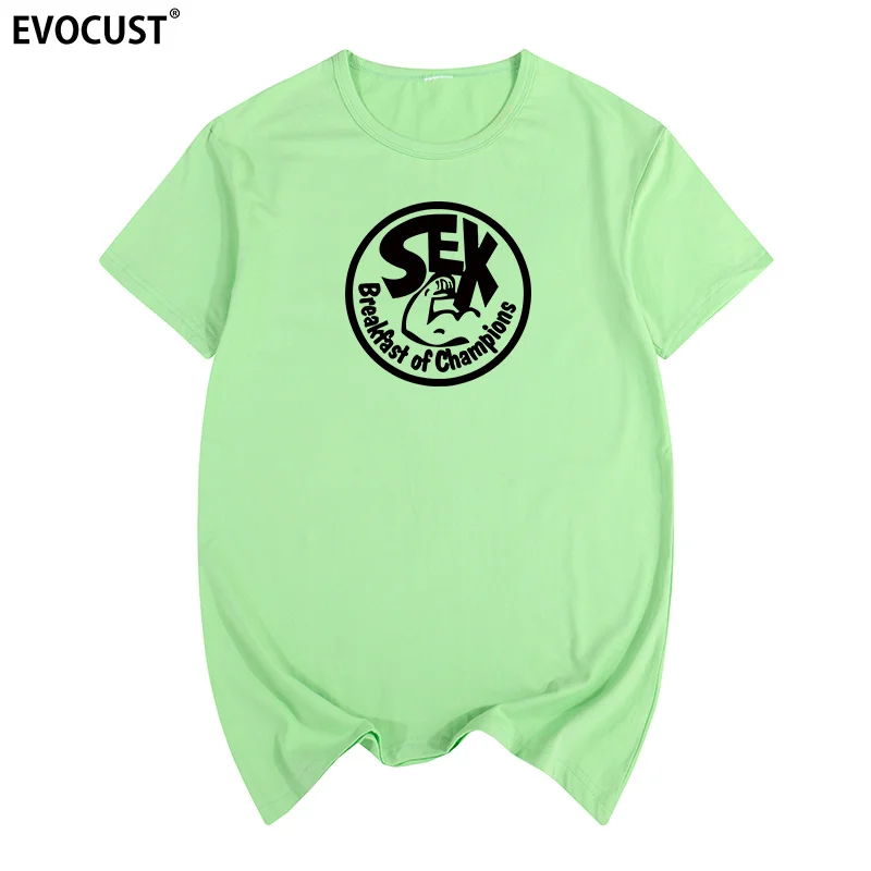 Футболка Мужская/женская с принтом хлопок пикантный завтрак для чемпионов