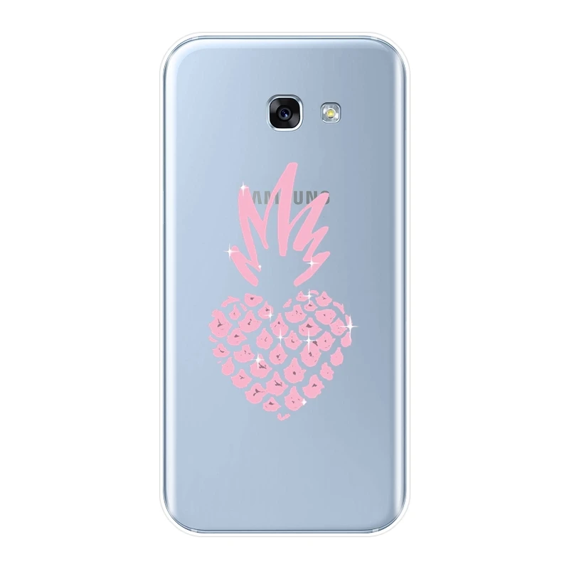 Мягкий силиконовый чехол для телефона Samsung Galaxy A3 A5 2016 2017 A6 A7 A8 2018 милый Ананас