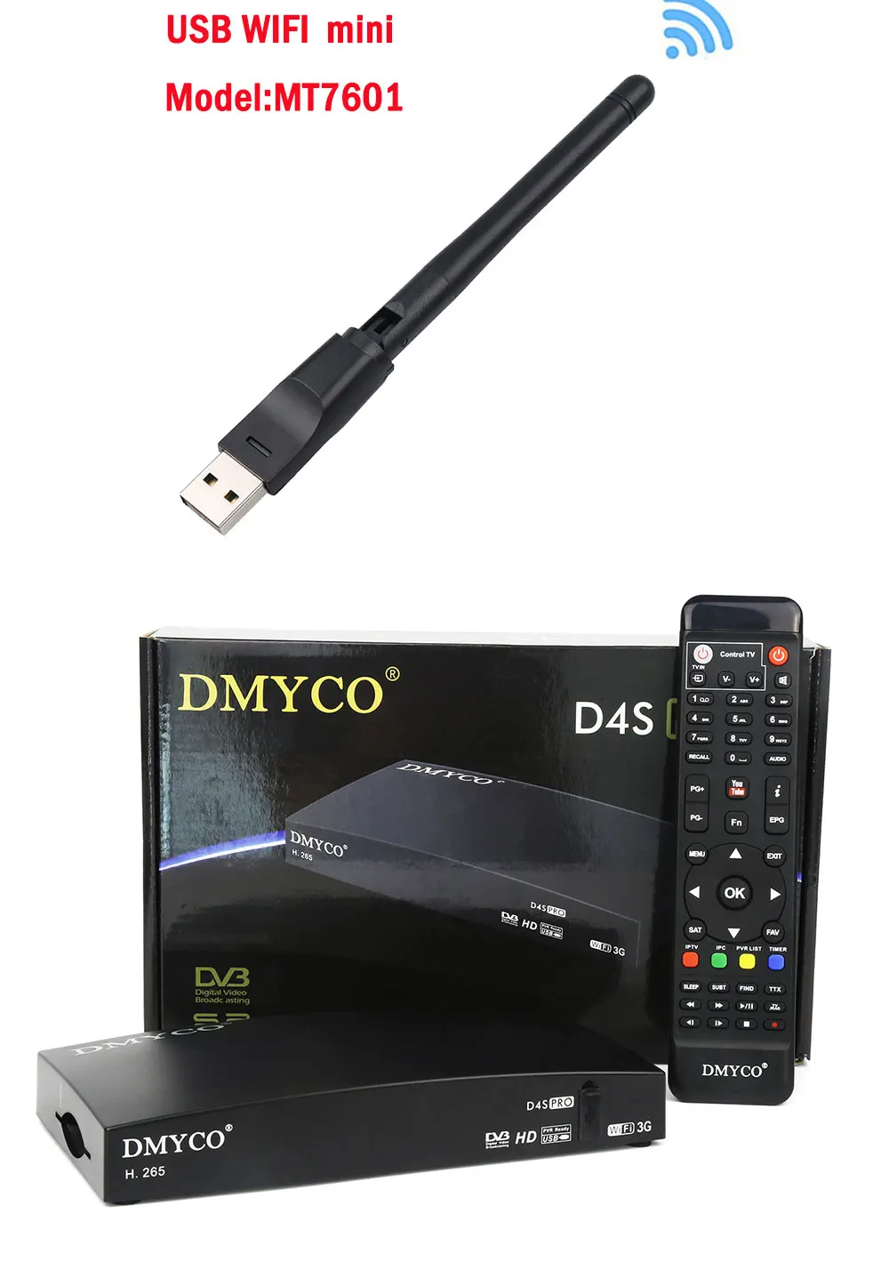Спутниковый ресивер D4S PRO tv Receptor HD FTA DVB-S2 lnb Full 1080P с USB wifi 1 год Европа 7 кабельный сервер Испания Германия