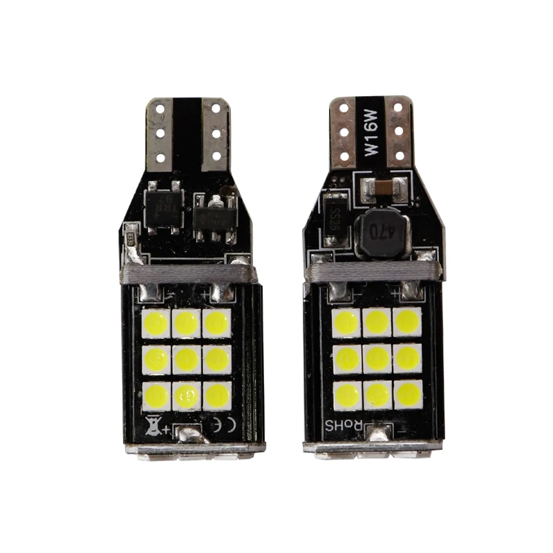 4 шт. Супер яркий автомобильный светодиодный фонарь заднего хода T15 3030 LED 24 SMD W16W