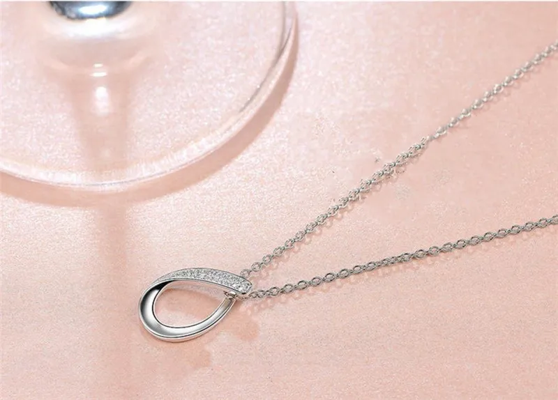 Модное ожерелье с подвеской в виде банта из циркония для женщин ювелирные