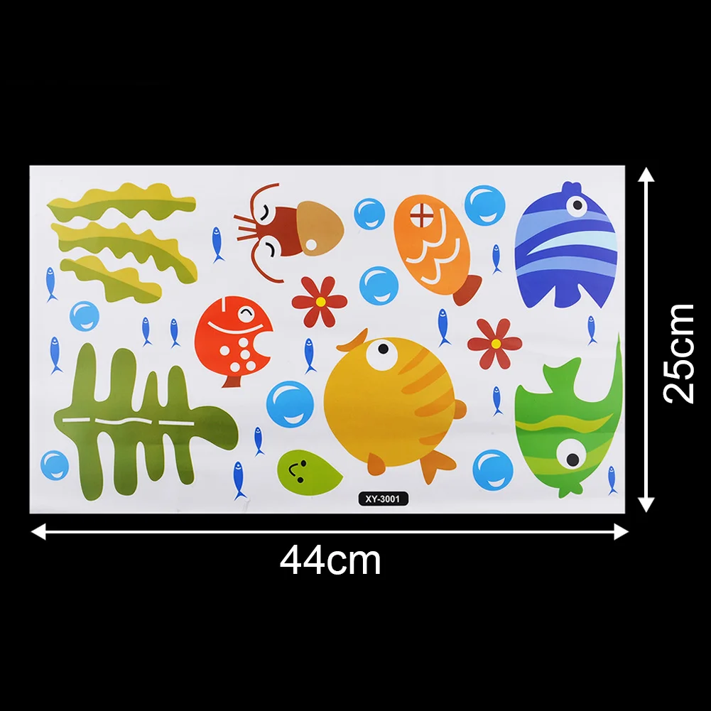 Прекрасный тропический мультфильм Рыба море пузырь океан мир съемные настенные