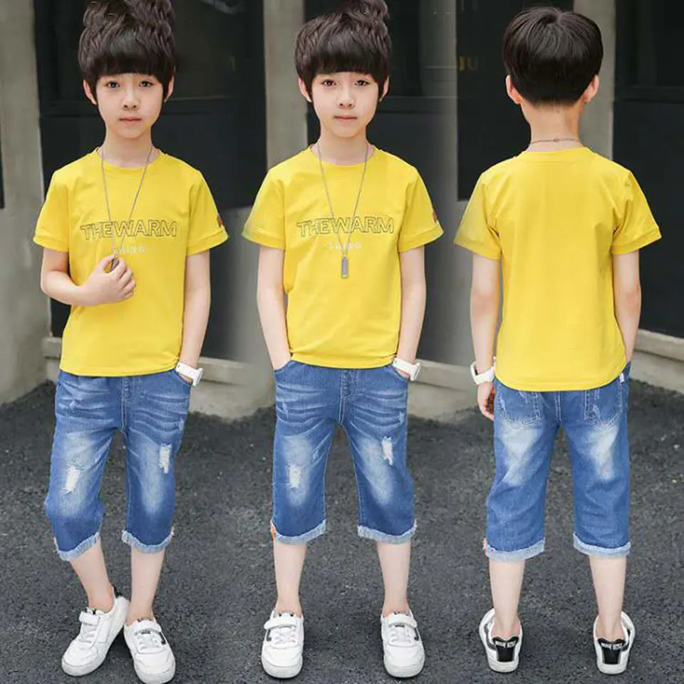 Лидер продаж летние костюмы из 2 предметов комплект одежды для маленьких