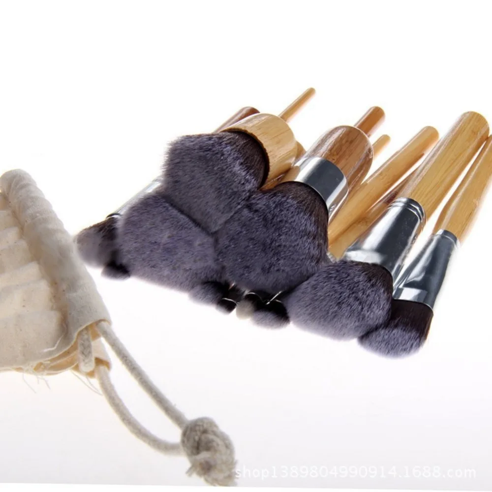 Vander 11Pcs/set Professional Bamboo Handle Makeup Brushes Cosmetic Eyeshadow Foundation Eyeliner Concealer Brush Kits w/ Bag | Красота и