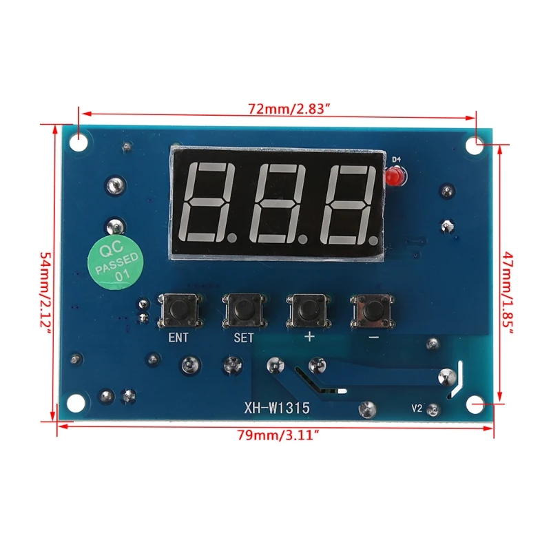 

Digital Thermostat K-type Module AC 220V/DC 12/24V 30 degree to +999 degree Controller Board