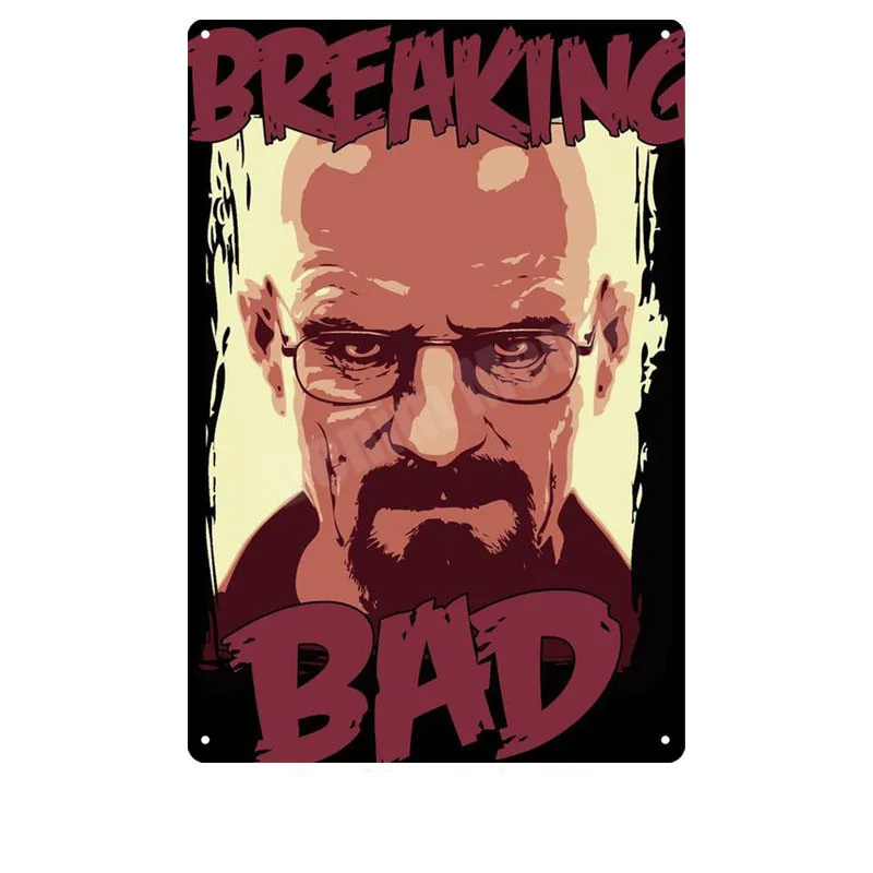 Breaking Bad Ретро металлическая жестяная вывеска для казино паба клуба декоративная