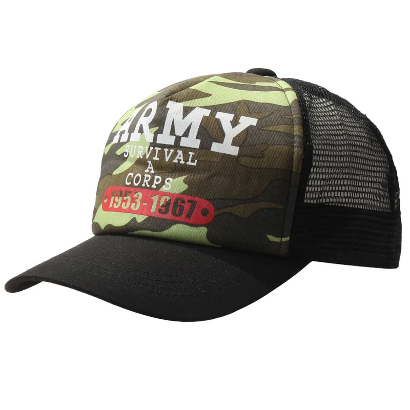 Детские шапки камуфляжная сетчатая детская бейсболка весенне летняя