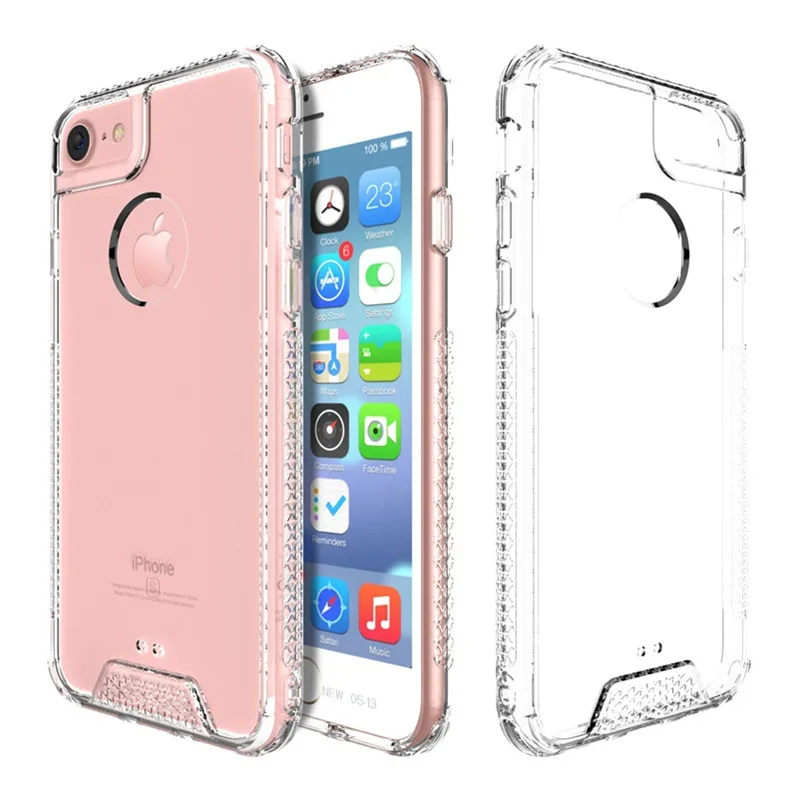 phoneyesong Corners Airbag Shock-proof Case For Iphone 5 6 7 8 Plus FOR Xiaomi Huawei acrylic |
