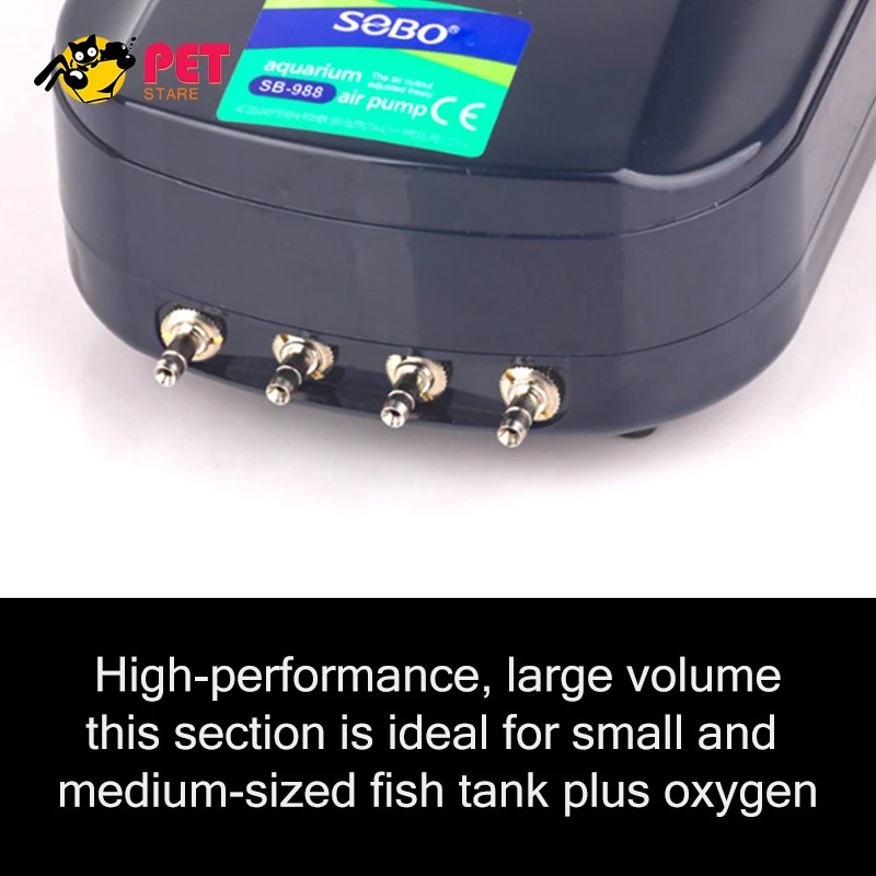 Оригинальный аквариум воздушный насос 220 В Регулируемый водяной один/двойной 4