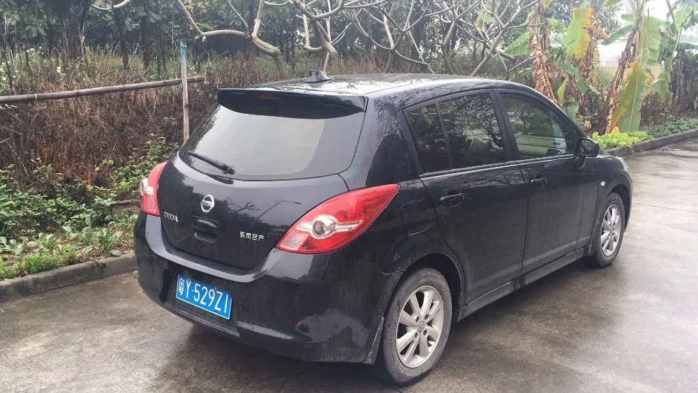 Для 2006- Nissan Tiida, спойлер на крыше, высокое качество, АБС-пластик, спойлер, грунтовка или любой цвет, задний спойлер для Nissan Tiida
