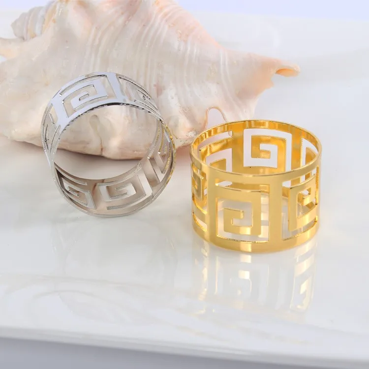 10 шт./лот Западный китайский Континентальный узор пряжка кольцо для салфеток