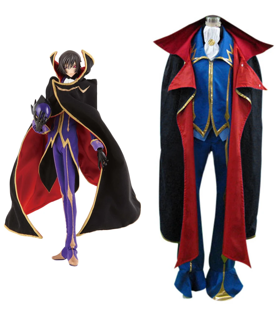 Lelouch vi Британия Косплэй Code Geass нулевой Vi костюм Индивидуальный заказ полный набор