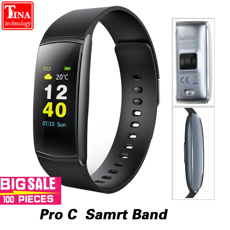 Новое поступление iWOWNfit i6 Pro C IP67 Водонепроницаемый умный Браслет фитнес браслет
