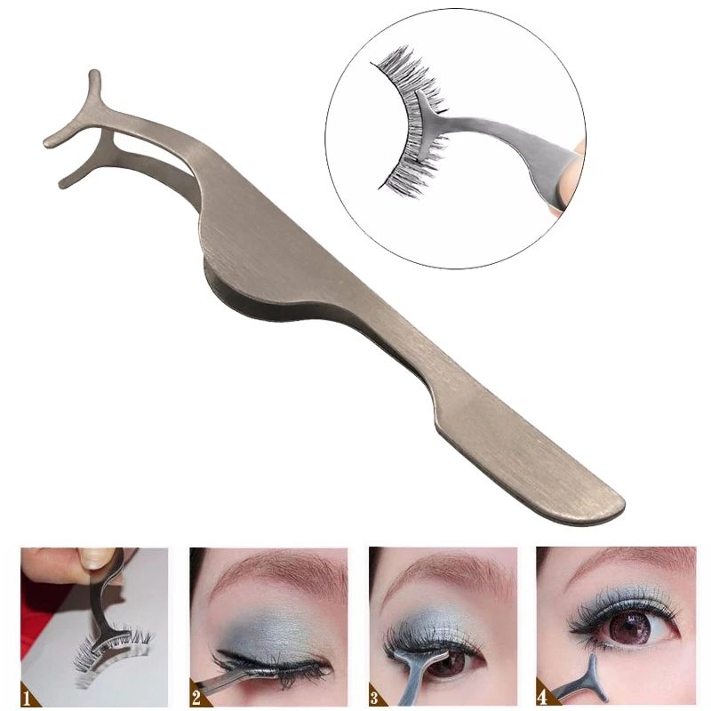 1 шт. аппликатор для ресниц из нержавеющей стали завивки накладных Пинцет зажим