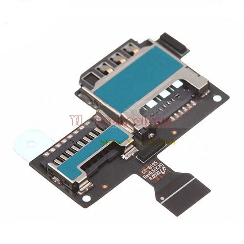Новый для Samsung Galaxy S4 Mini I9190 I9195 SIM карта и устройство считывания sd карт контактный