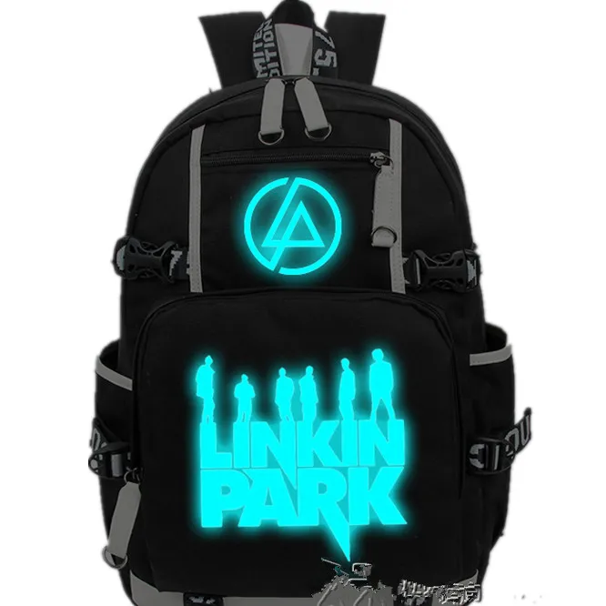 Аниме Linkin Park рюкзак сумка светящийся светильник школьные рюкзаки с принтом для ноутбука сумки на плечо Косплей - Цвет: Style 3