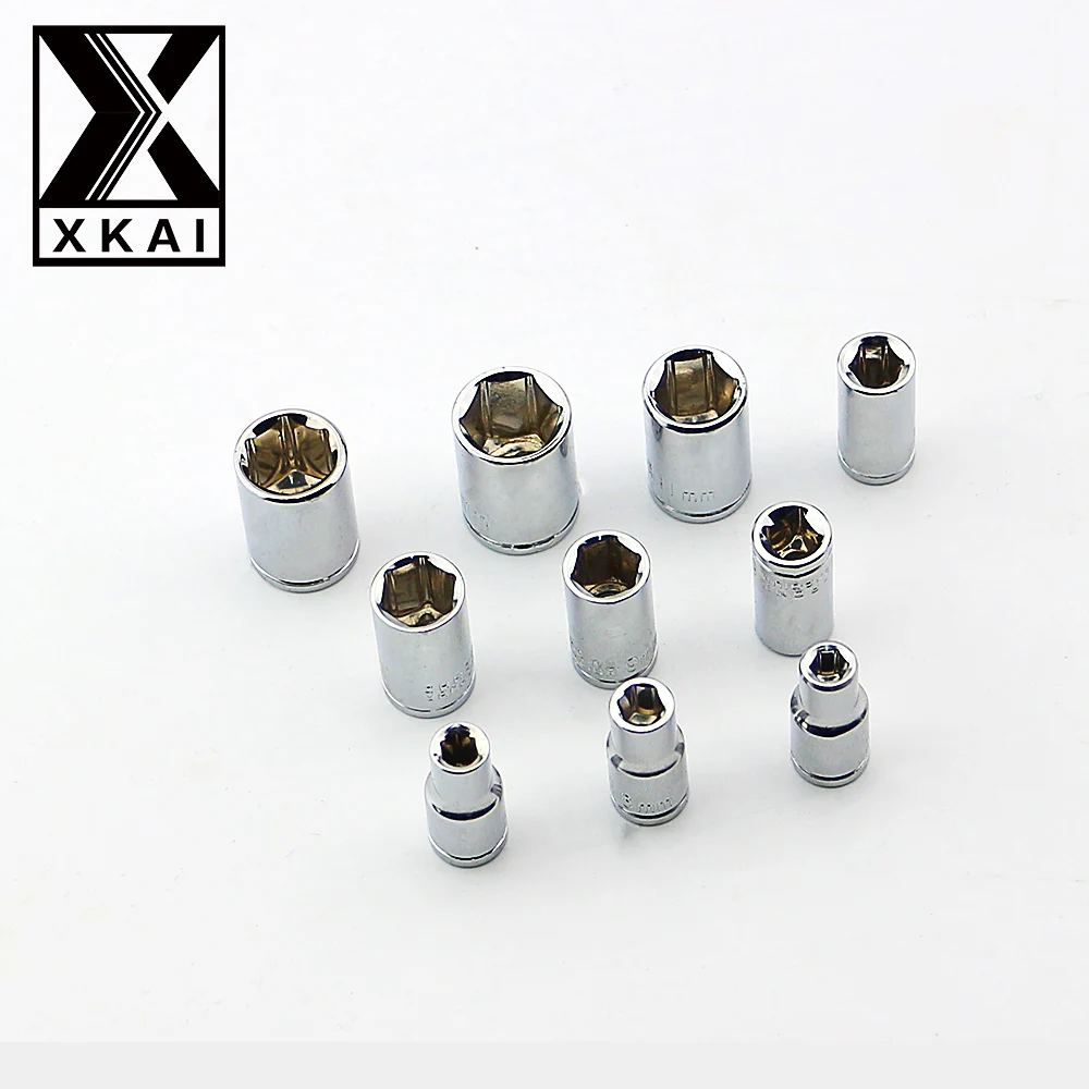XKAI 1/4 &quot4 13 мм торцевой гаечный ключ голова Метрическая гаечная головка набор
