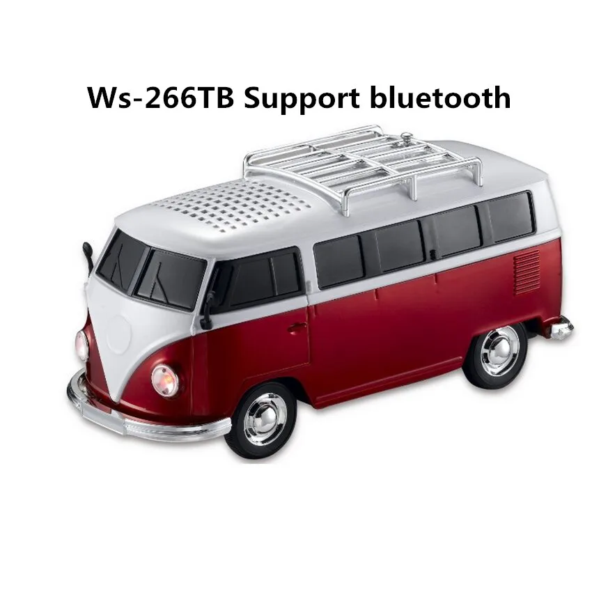 red HENGYUE 1 шт. bluetooth Динамик Красочный мини-динамик в форме автомобиля мини-автобусная Колонка звуковая коробка MP3++ U диск+ TF+ FM функция+ bluetooth - Цвет: red