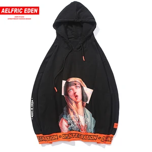 Aelfric Eden Забавный пуловер с принтом Девы Марии толстовки 2018 хип-хоп модная мужская повседневная Уличная кофта с капюшоном в стиле 