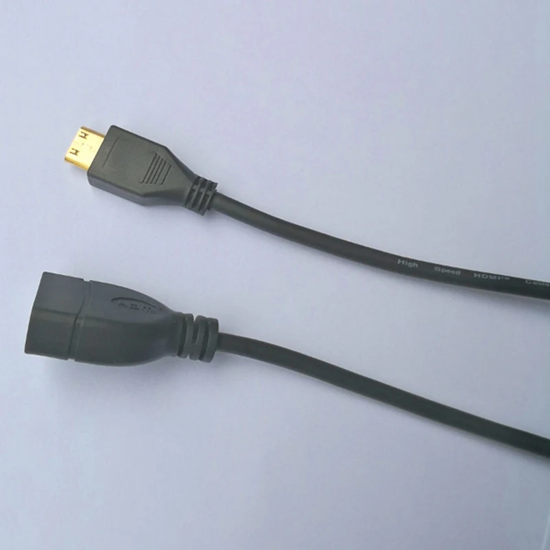 Вверх вниз вправо влево угловой мини HDMI к HDMI мужчин и женщин кабель 10 см для ноутбука ПК HDTV Тип C Hdmi мини HDMI угол адаптера