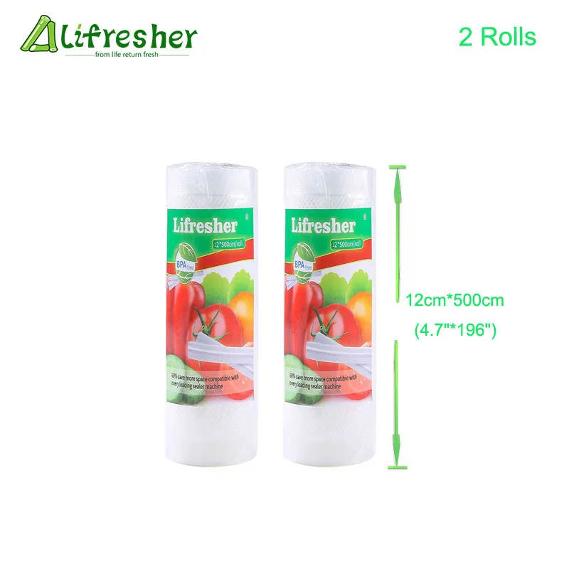 Lifresher вакуумные пакеты для хранения пищевых продуктов мешки в рулоне 12 15 17 20 25 28 см
