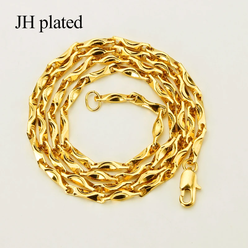 JHplated 2019 модное эфиопское ожерелье для женщин золотой цвет африканская цепь