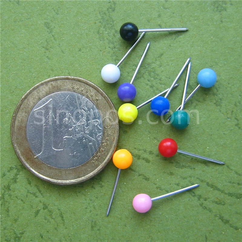 Шариковые штифты для карт прямые безопасные стальные с шариковой головкой