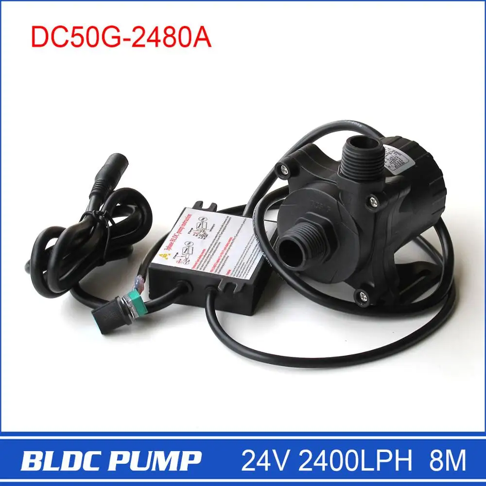 DC50G-2480A 24v Water fountain Pump 2400LPH 8M Solar speed controllable | Обустройство дома
