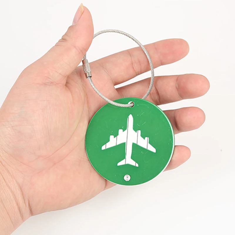 Новая бирка для багажа аксессуары путешествий авиационная круглая форма