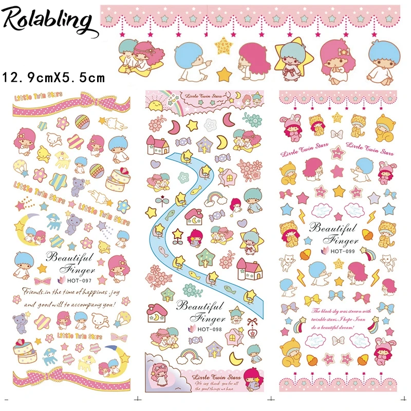 Новое поступление мультяшный персонаж серия изображение наклейка для ногтей