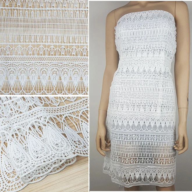 2 ярдов французский молочный шелк белая вышитая ткань 2019 высокое качество