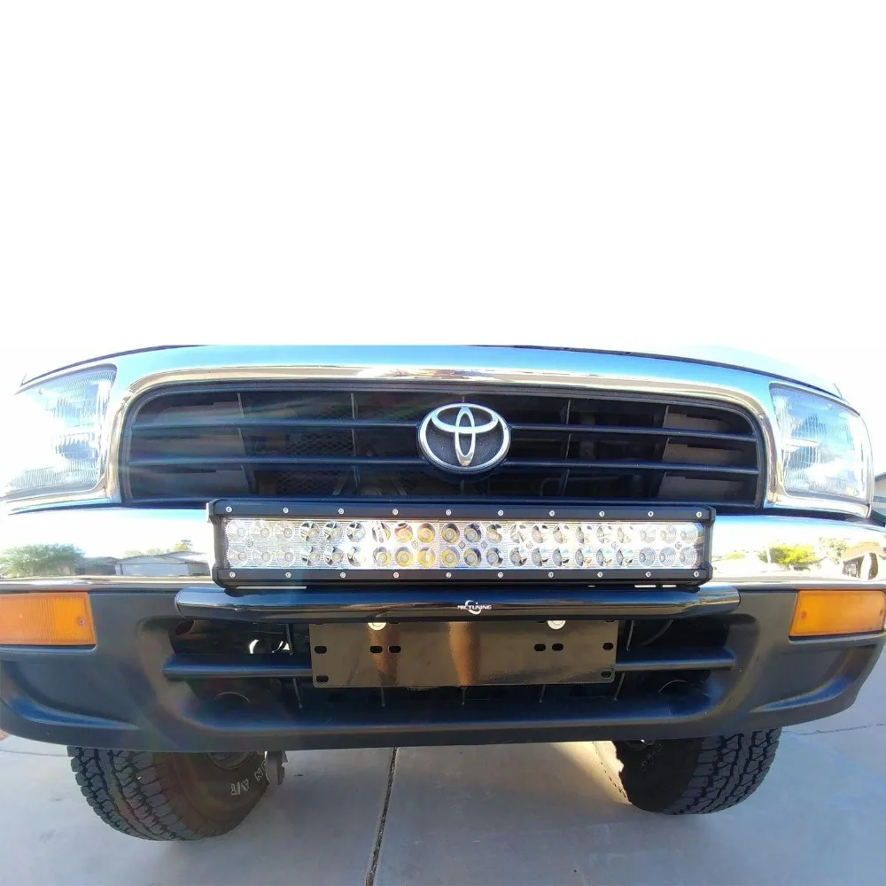 Universal Front License Plate Mount Bracket With Offroad 20" 126W LED Light Bar For Chevy Truck SUV 4X4 4WD Car | Автомобили и