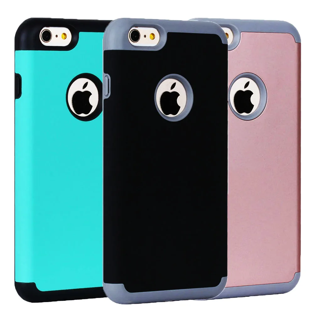 2 in 1 Shockproof Case Cover for Apple iPhone 6 6s 7 plus 6+ 6s+ Rubber Protection Heavy Duty Anti Fall Back |