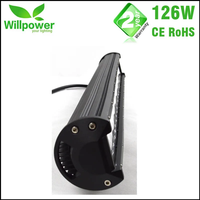 

20 inch 126W Combo Beam Straight 10-30V Offroad 4x4 Car LED Light Bar 6500K Movable Bracket IP67 Waterproof 4x4 For Jeep