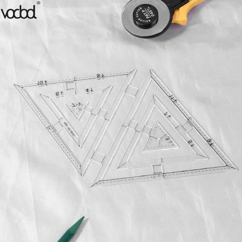 VODOOL Лоскутная линейка ручное одеяло шаблоны акриловая Лоскутная линейка DIY одеяло er инструмент для рисования одеяло ing линейка для лоскутного шитья