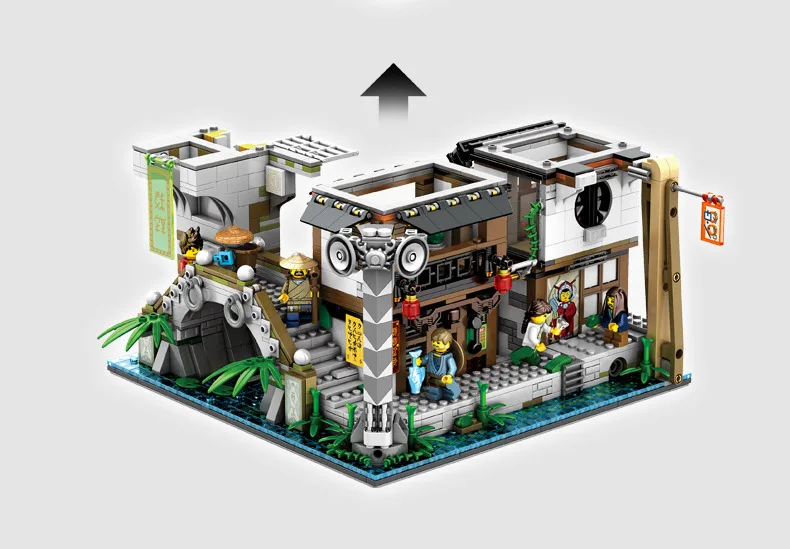Ninjago City DIY наборы строительных блоков 5040 шт. обучающая игрушка для детей
