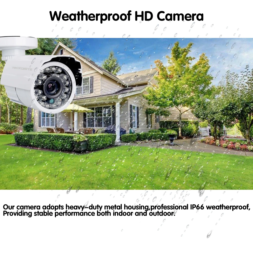 8CH CCTV система Беспроводная 1080P HD DVR 8 шт 2.0MP ИК наружная Водонепроницаемая P2P видео