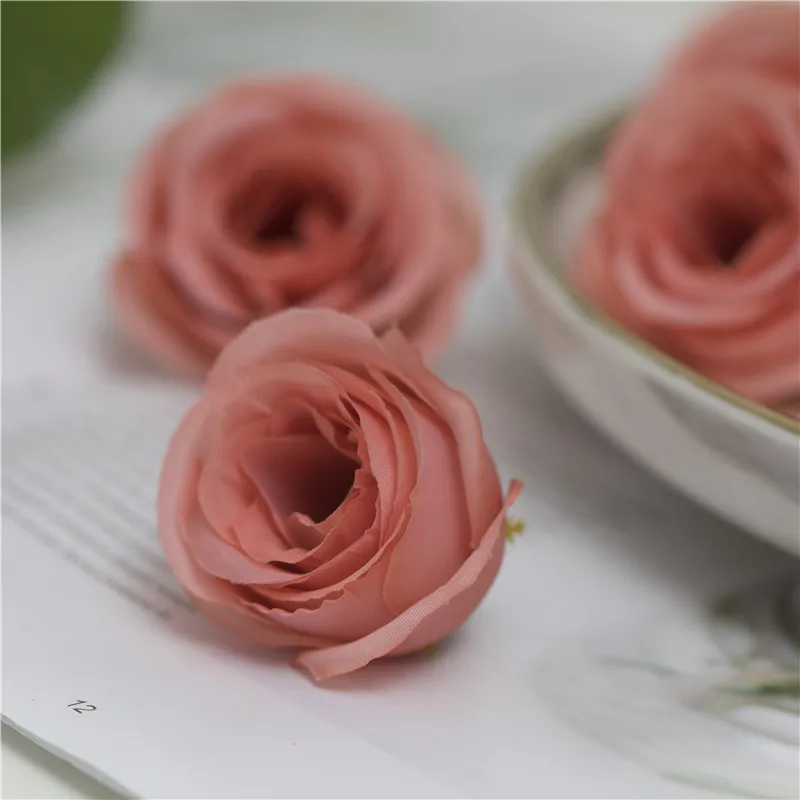 10 шт. 5 см шелковые маленькие чайные цветки Искусственные Свадебные цветы предмет