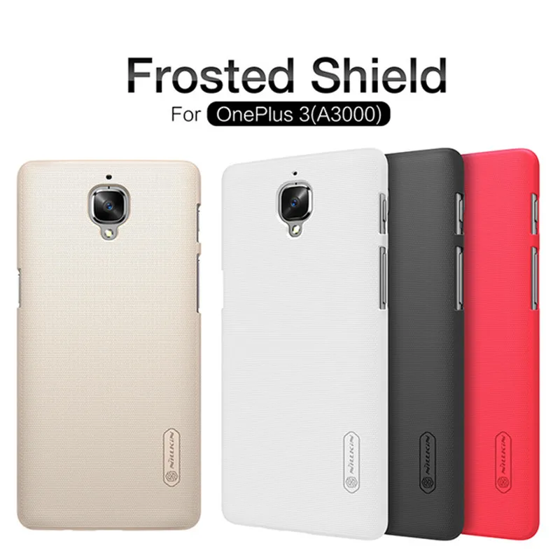 Для oneplus3 A3000 Nillkin Матовый Супер Щит PC Back Cover Case oneplus one 3 Защитный Телефон |