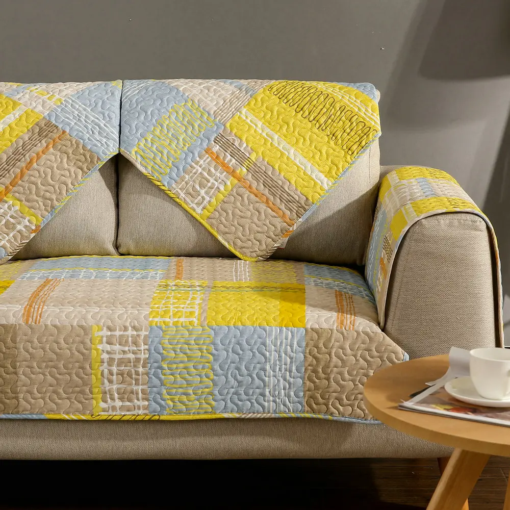 Хлопковый чехол для дивана скандинавский коврик промышленный тканевый